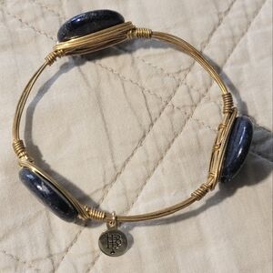 Bourbon & Boweties Lapis Bangle Bracelet